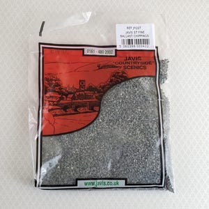 Javis Fine Ballast Chippings JFGST Tiny Gray Stone Ground Model RR Dioramas Scenery