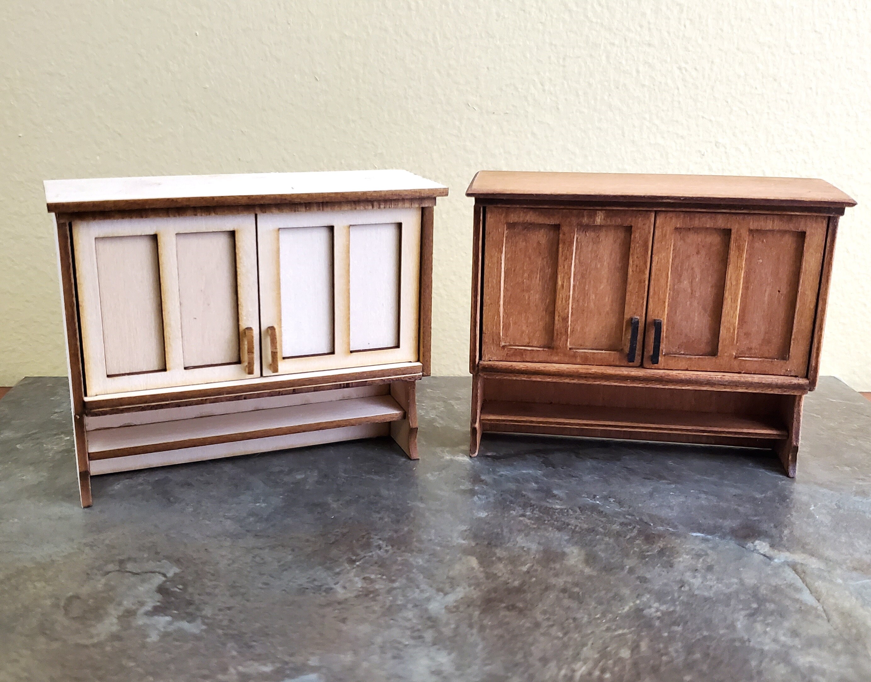 Dollhouse Cupboard KIT DIY Hanging 2 Door Kitchen 112 Etsy UK