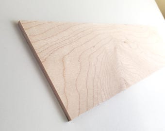 Solid Maple Wood Slat Plank 1/8" x 3" x 12" long Sheet Woodworking Kiln Dried Sanded