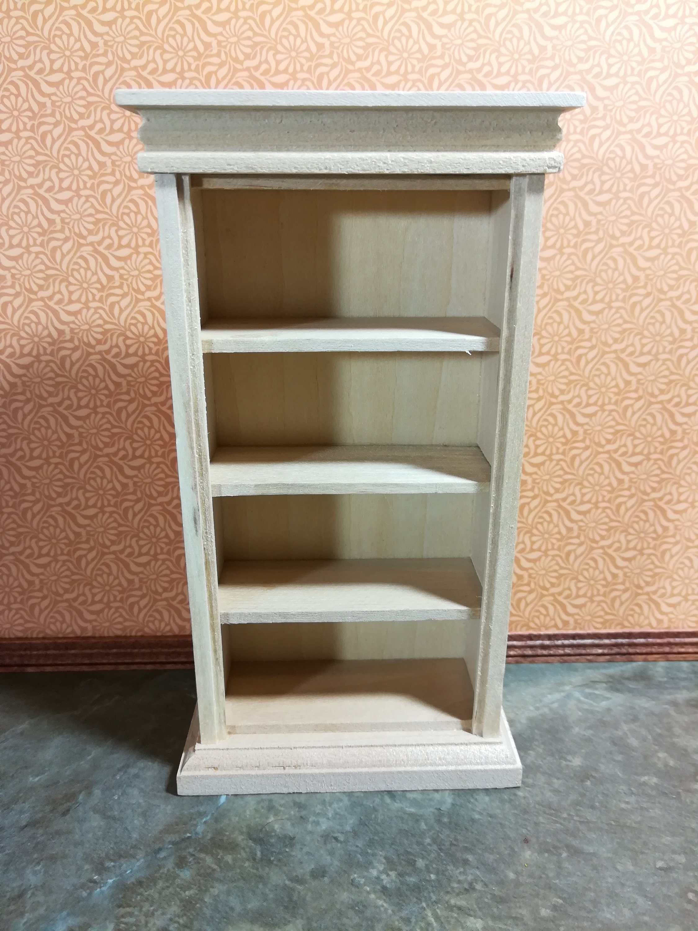 unfinished dollhouse bookcase