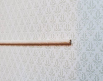 Dollhouse Miniature Trim Half Round Tiny Wood Strip 1/8" x 18" long 1:12 Scale