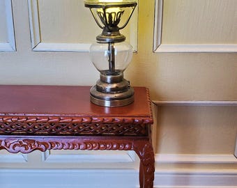 Dollhouse Light Hurricane Oil Lamp Battery Operated 1:12 Scale Vintage Style