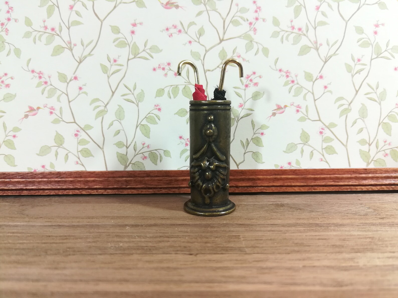Dollhouse Miniature Umbrella or Cane Stand With Umbrellas Etsy