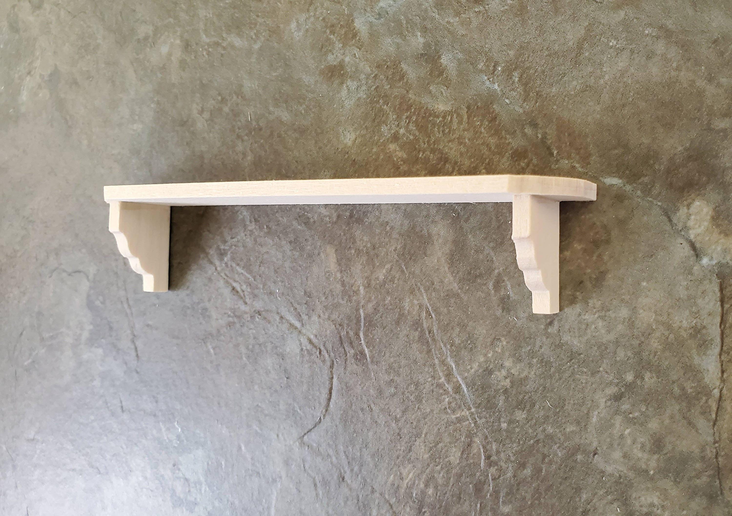 ドールハウス ミニチュア ウォールシェルフ 大型 未完成 1:12 スケール