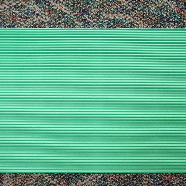 Dockhus korrugerad takpanel grön plast 1:12 skala takläggning miniatyr