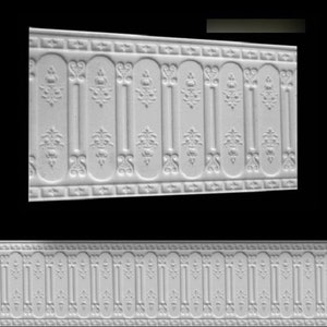 Dollhouse Wainscoting Wall Panel Embossed Textured Foam Board 1:12 Scale Miniature World Model 34940