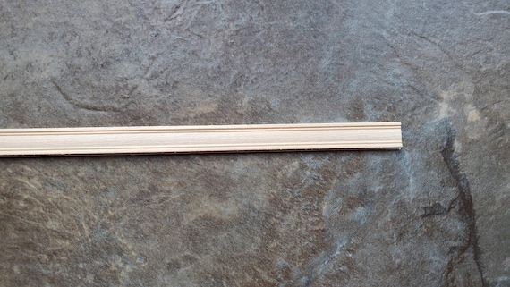 Dollhouse Miniatures Chair Rail or Trim Molding 1/4" wide x 18" long 1:12 Scale