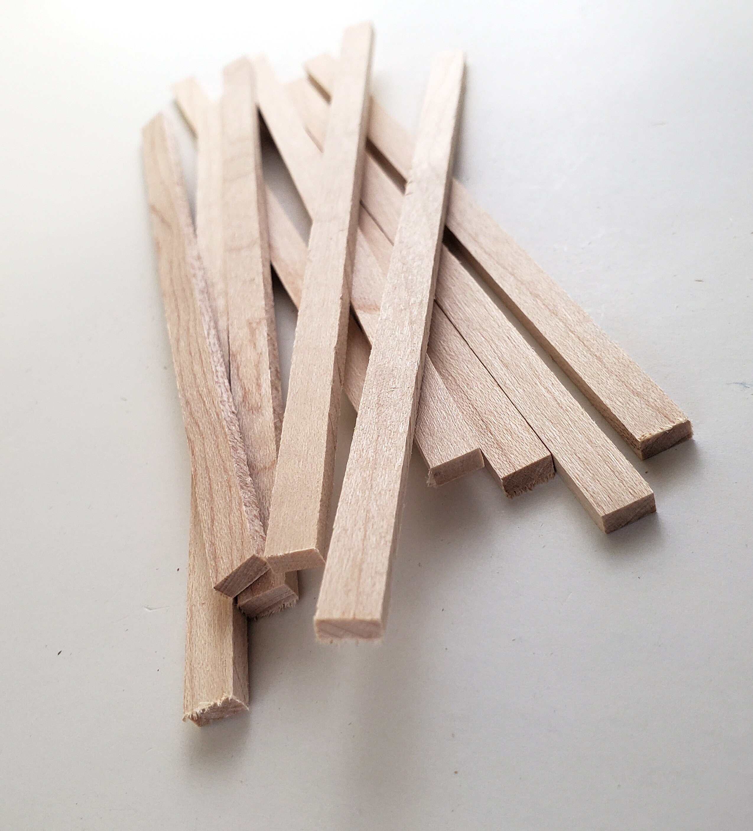 Walnut Wood Strips X10 1/8 X 1/4 X 6 Long Crafts Models Miniatures 