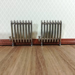 Dollhouse Radiators Metal Set of 2 SMALL 1:12 Scale Miniature Accessories