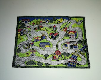 Dollhouse Miniature Vehicle Play Mat Rug 1:12 Scale Childs Room