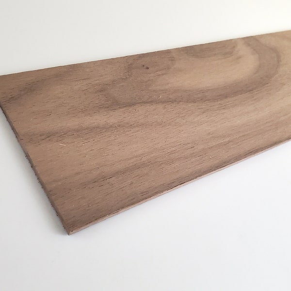 Solid Walnut Wood Sheet Plank 1/8" x 3" x 12" long Woodworking