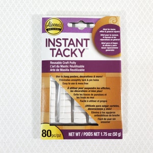 Aleene's Instant Tacky Reusable Craft Putty secure minis in place on ceilings or walls