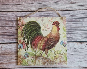 White French Country Rooster Cast Iron Frying Pan Wall Decor - Etsy