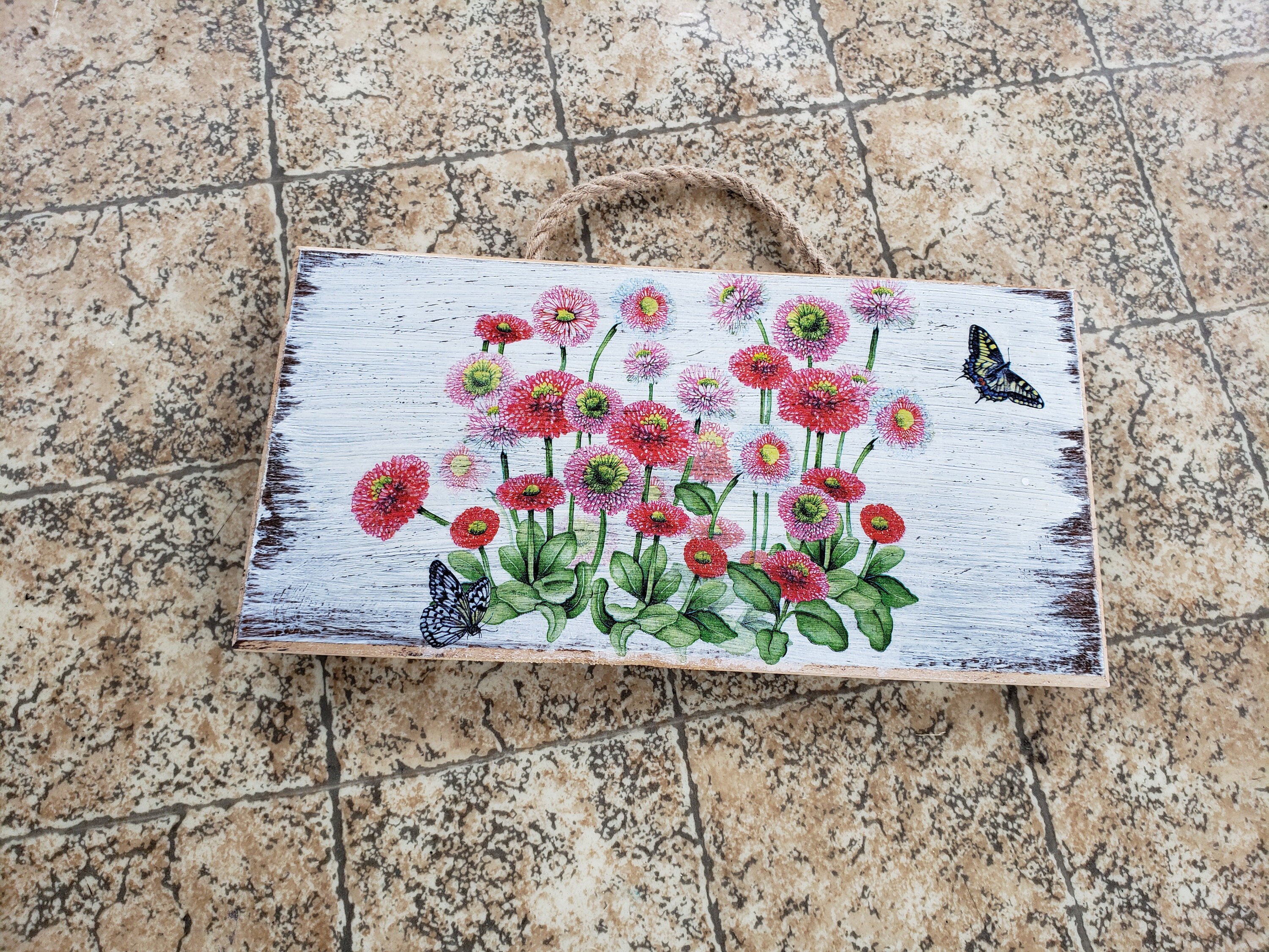English Daisies Countryside Garden Spring Flowers Rustic - Etsy