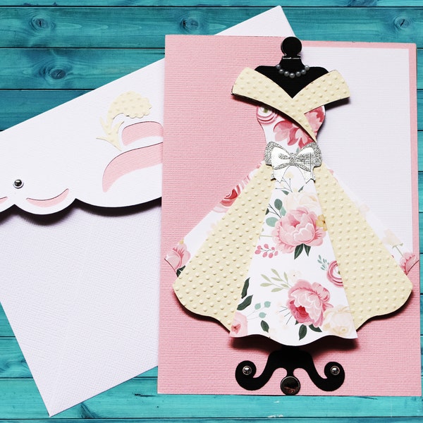 Mother's Day Chic Dress Handmade Card