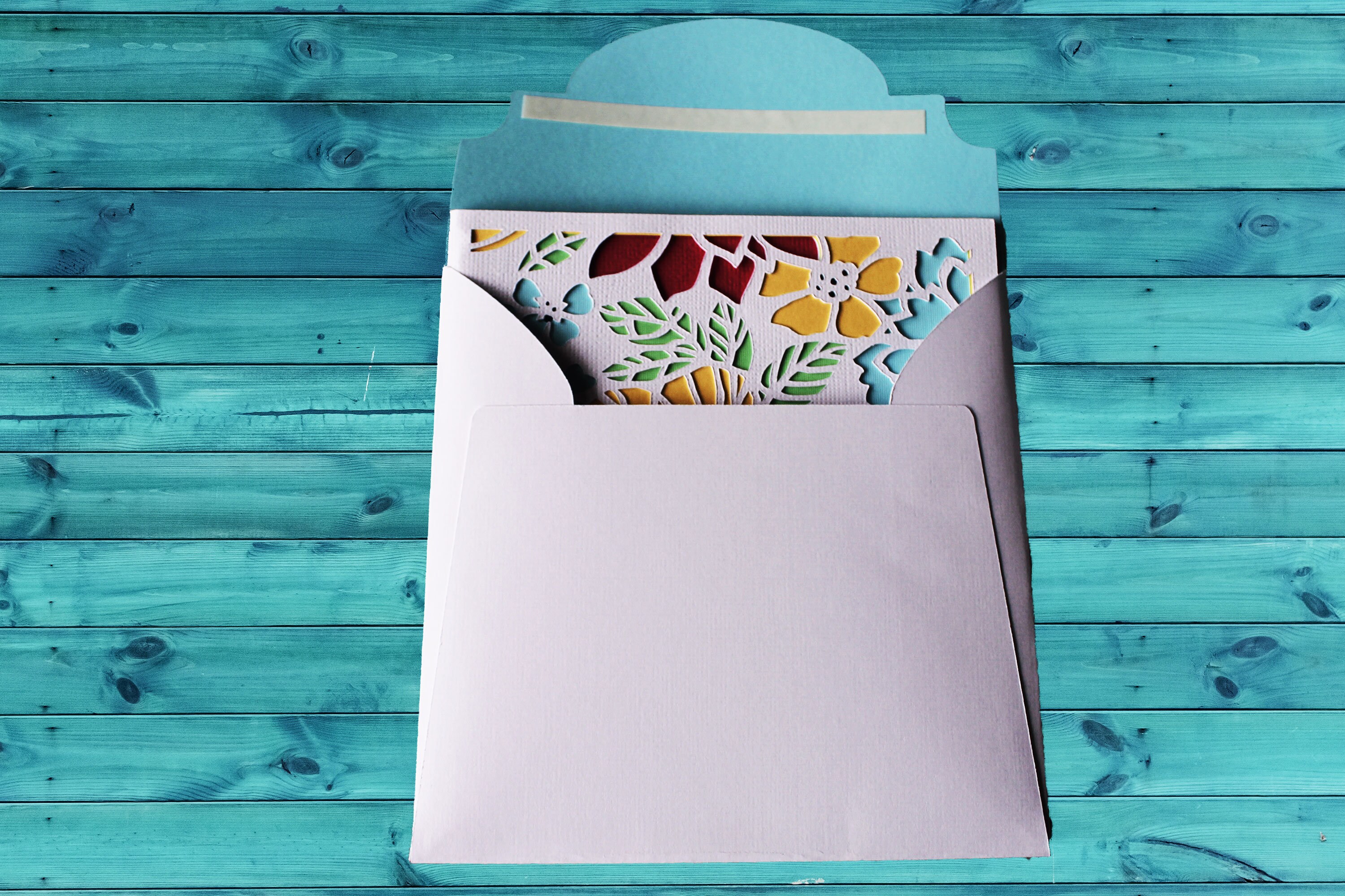 Floral Blank Greeting Card Blank Note Card Multi layered Etsy UK