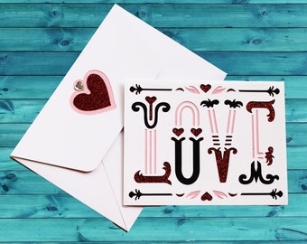 Love Card - Layered, Intricately Cut