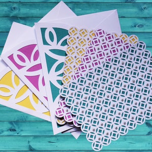 Elegant Faux Pearl Blank Note Cards