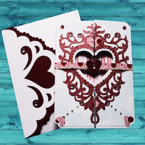 Photo Valentine Card, Intricately Cut