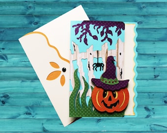 Pumpkin Halloween/Fall Layered Card