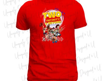 Two Infinity & Beyond Toy Story Birthday Shirt