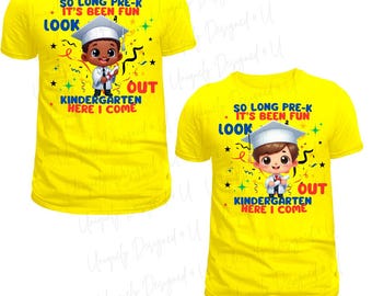 Pre-K Graduation (Male) Caucasian and African American