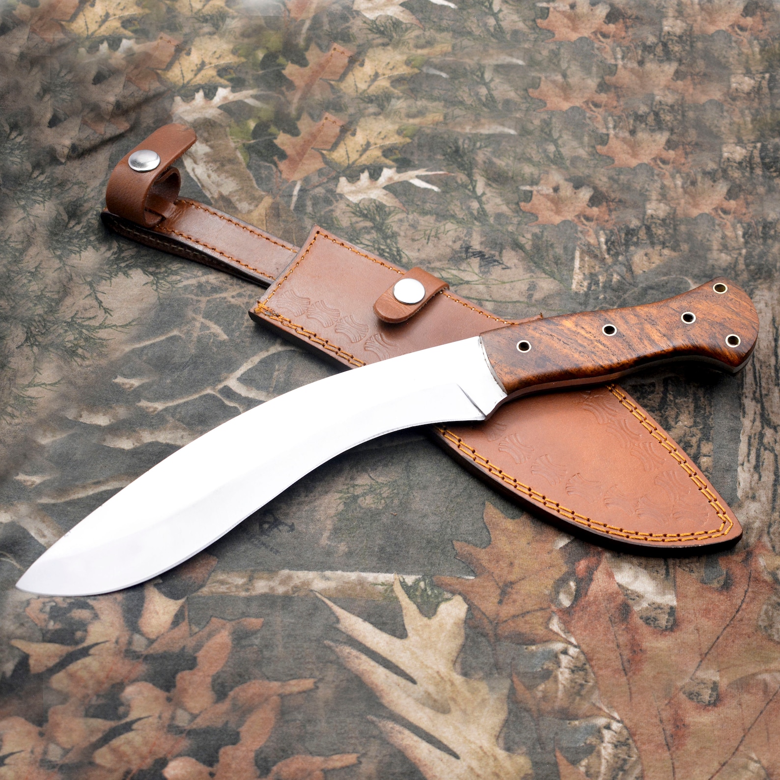 Hand Kukri Knife With Sheath Bushcraft Kukri Knife Etsy
