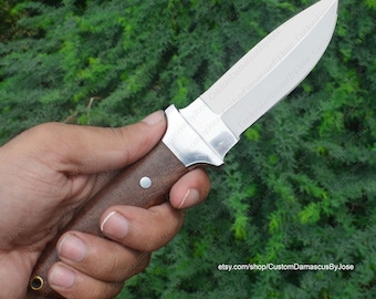 Handmade Stainless Steel Bushcraft knife with Sheath | Rosewood FULLTANG Skinner knife | Camping | survival | Hunting knife | Gift for Men
