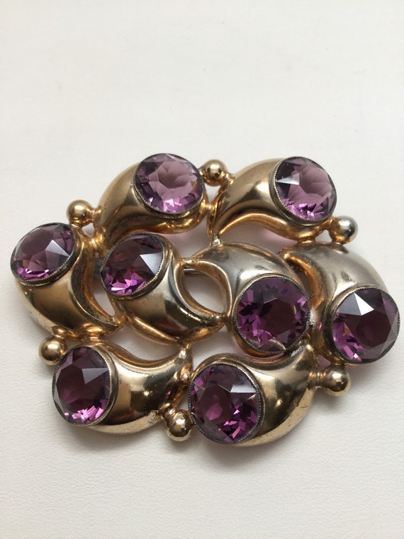 1940’s AMETHYST COMETS Brooch