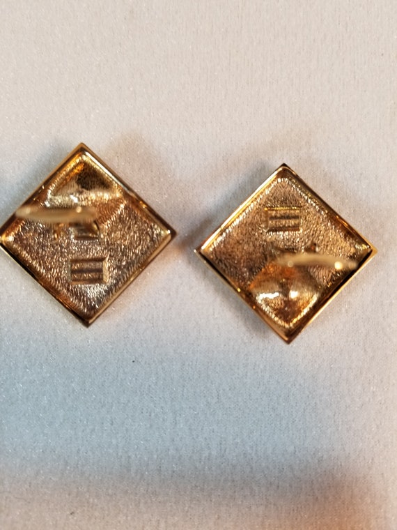 LANVIN GERMANY Cube Ruby EARRINGS - image 5