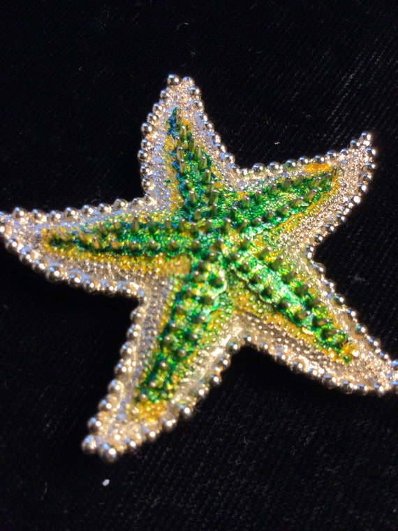 TRIFARI ENAMELED STARFISH Brooch - image 3