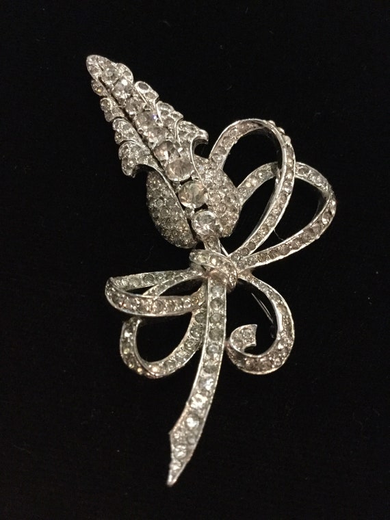 MAZER FLORAL and BOWS Brooch