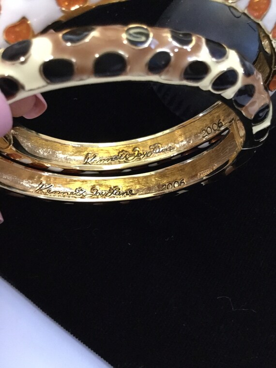 KENNETH LANE Pair of Animal Print Bracelets - image 6