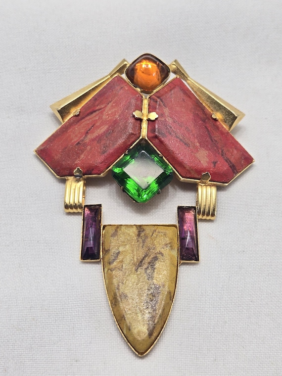 Huge KIRSLIS STATEMENT BROOCH