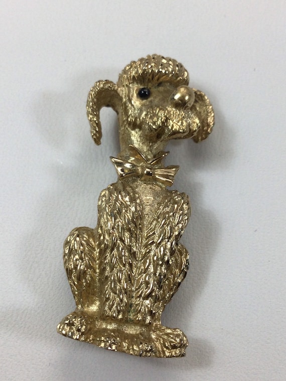 BOUCHER FRENCH POODLE Brooch
