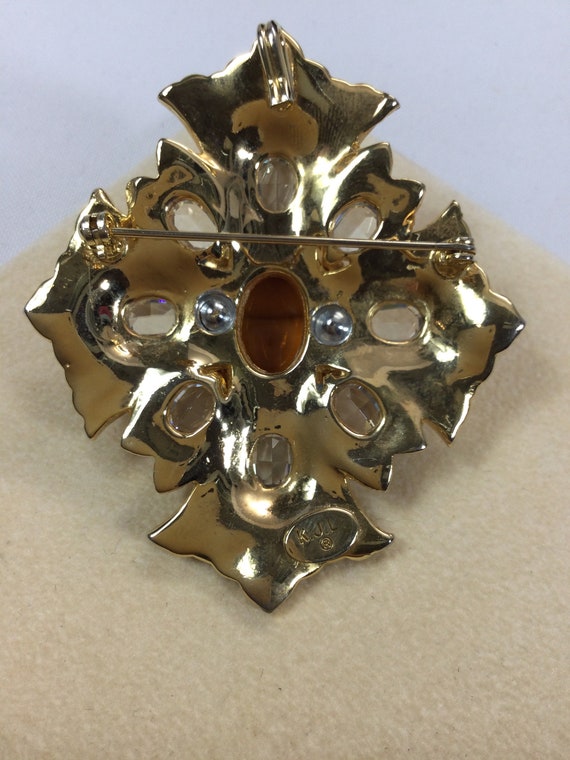AMAZING K.J.L. Diamante and Golden MALTESE Cross … - image 5