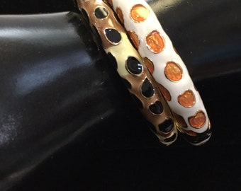 KENNETH LANE Pair of Animal Print Bracelets