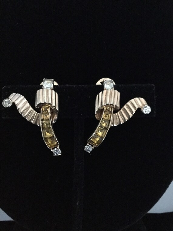 MAZER RUFFLED TOPAZ Earrings