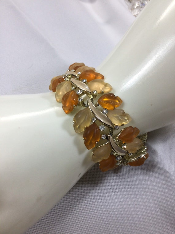 LISNER FROSTED Autumn LEAVES Bracelet