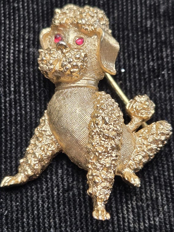 TRIFARI FRENCH POODLE Brooch