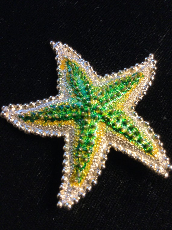 TRIFARI ENAMELED STARFISH Brooch - image 4