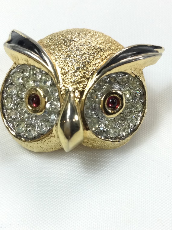 JOMAZ OWL HEAD Brooch