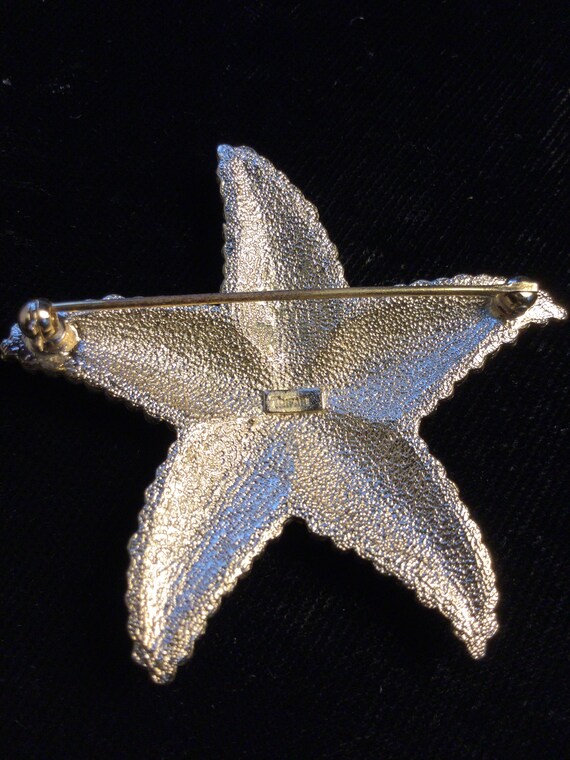 TRIFARI ENAMELED STARFISH Brooch - image 5