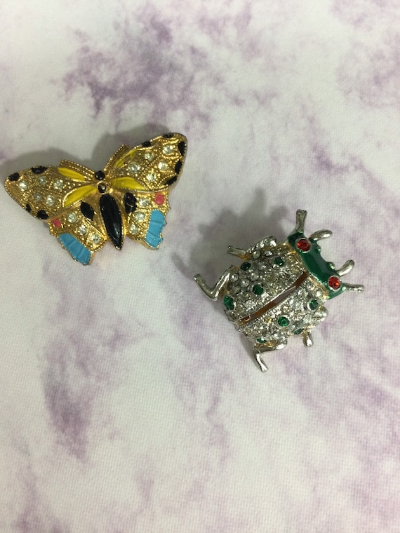 ENAMELED Unsigned Butterfly and ENAMELED Coro Lady