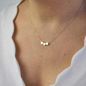 Tiny Heart Necklace Gold Heart Necklace Dainty Heart | Etsy