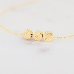 Colar inicial personalizado para esposa no primeiro aniversário, joias personalizadas para casais, pingente de letra em ouro, prata esterlina ou ouro rosa AD254