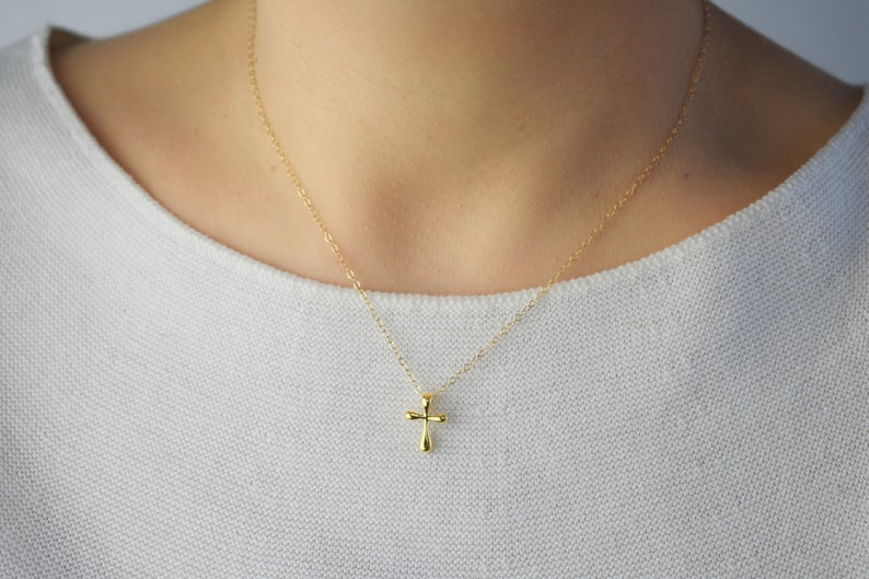 Dainty Cross Necklace Women Silver Cross Necklace Women