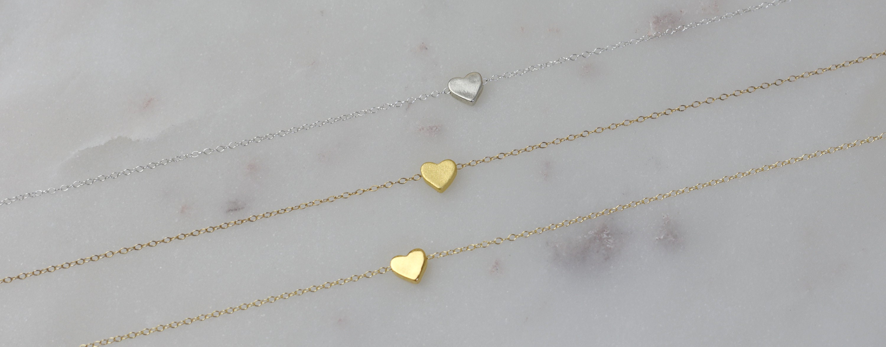 Tiny Heart Necklace Gold Heart Necklace Dainty Heart | Etsy