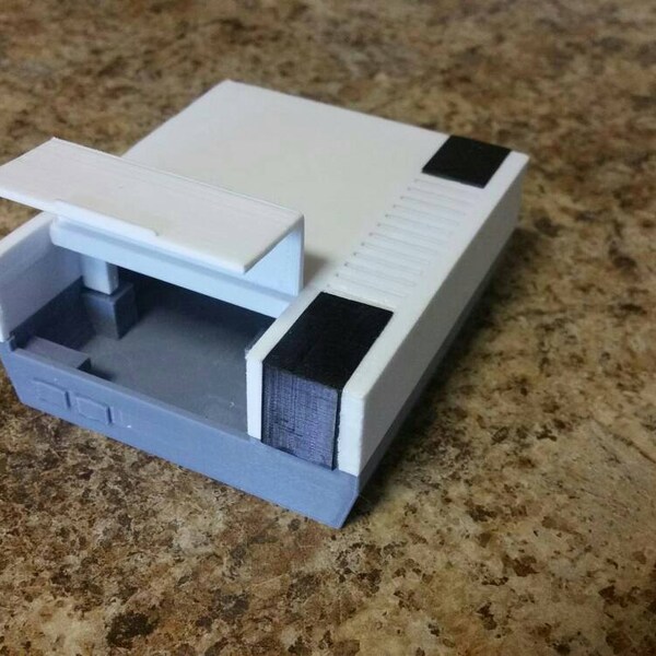 Nes style case for raspberry pi 2b or 3b with black stripe and screws