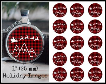 Christmas Bottle Cap Images, 4 x 6 digital collage, 1 inch circle images, circle images for bows, badge reels, magnets, stickers and more!